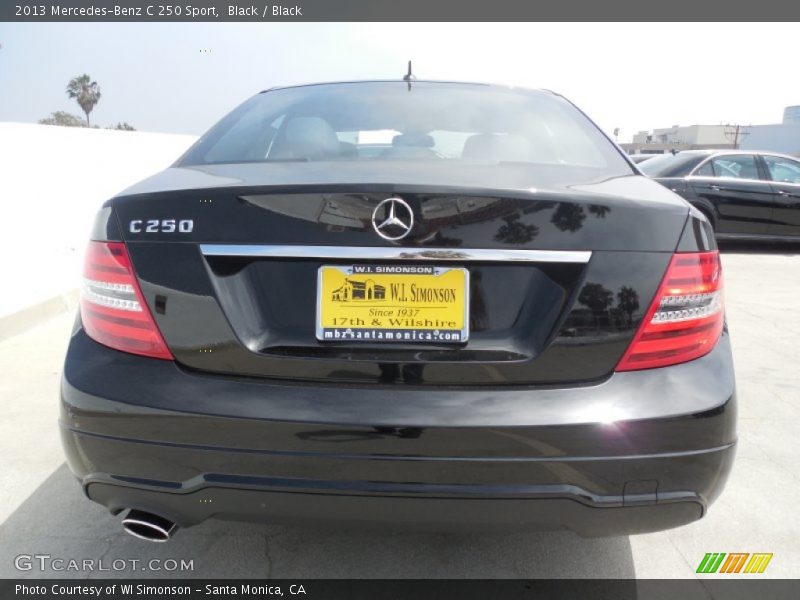 Black / Black 2013 Mercedes-Benz C 250 Sport