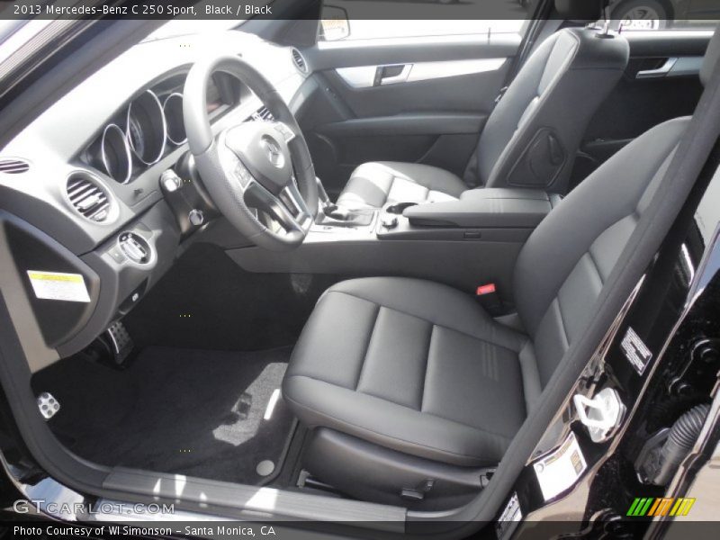 Black / Black 2013 Mercedes-Benz C 250 Sport
