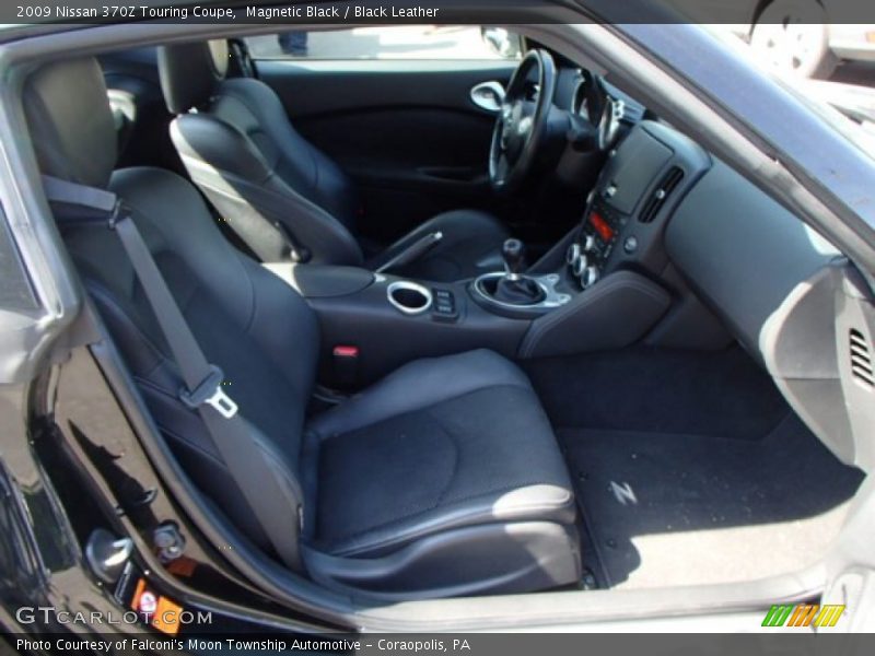 Magnetic Black / Black Leather 2009 Nissan 370Z Touring Coupe
