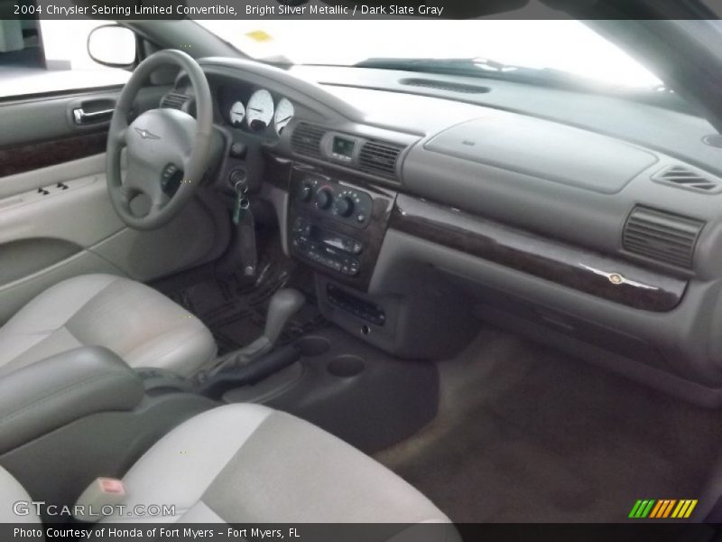 Bright Silver Metallic / Dark Slate Gray 2004 Chrysler Sebring Limited Convertible