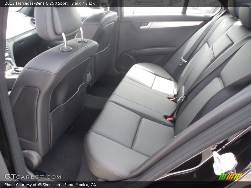 Black / Black 2013 Mercedes-Benz C 250 Sport