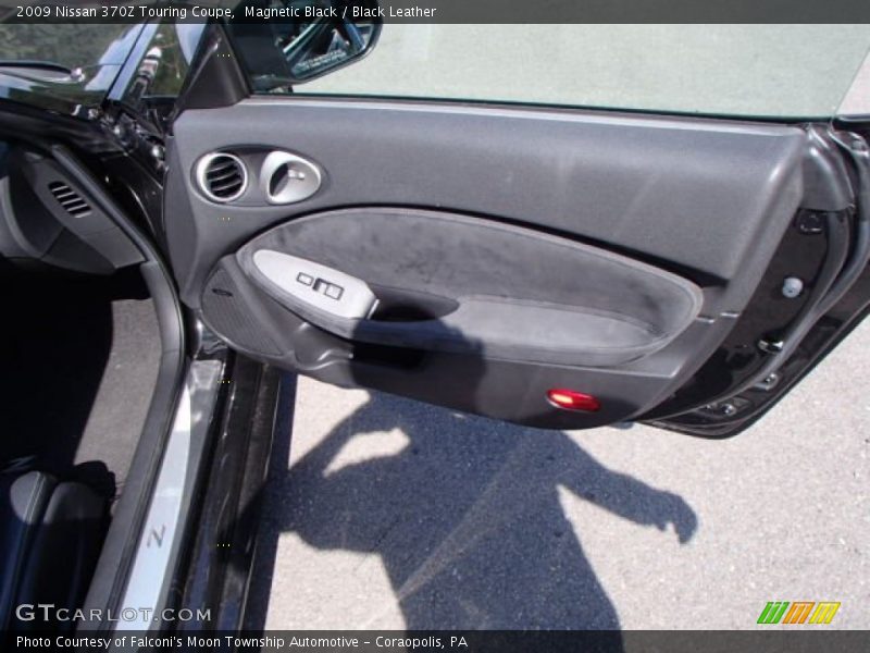 Magnetic Black / Black Leather 2009 Nissan 370Z Touring Coupe