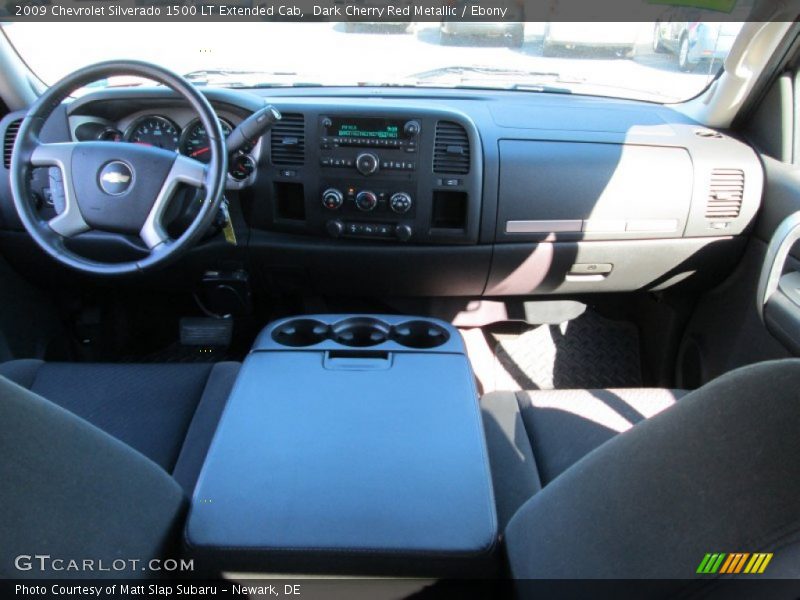 Dark Cherry Red Metallic / Ebony 2009 Chevrolet Silverado 1500 LT Extended Cab