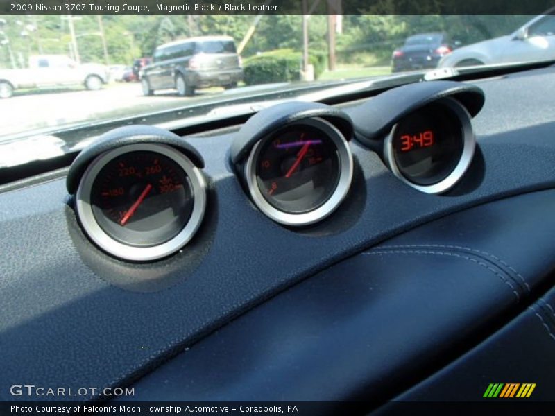 Magnetic Black / Black Leather 2009 Nissan 370Z Touring Coupe