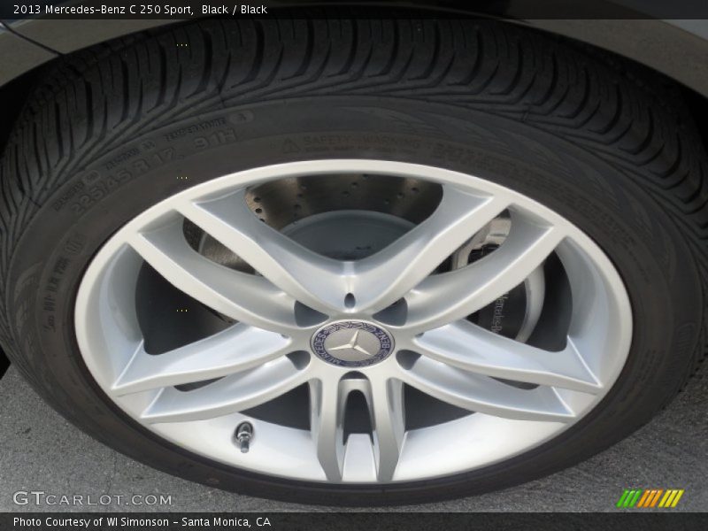 Black / Black 2013 Mercedes-Benz C 250 Sport
