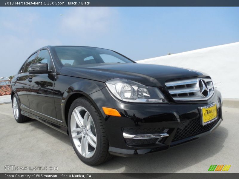 Black / Black 2013 Mercedes-Benz C 250 Sport
