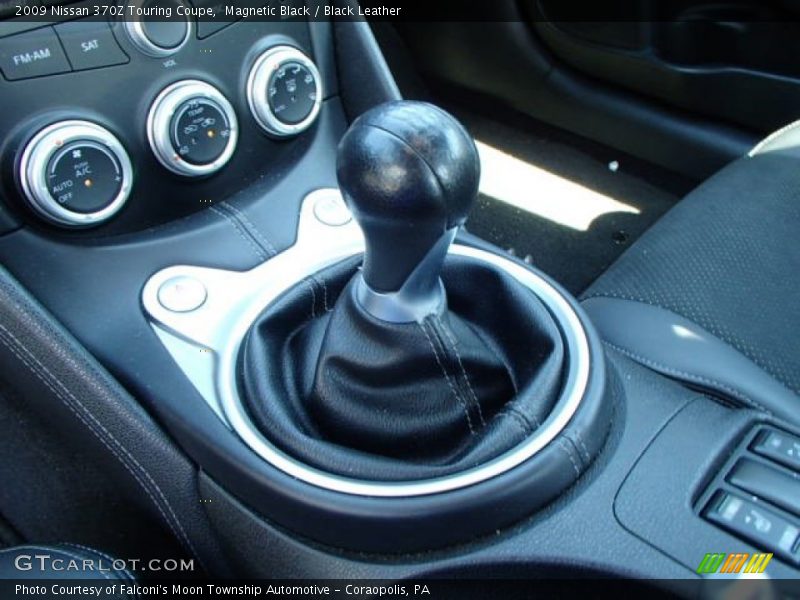 Magnetic Black / Black Leather 2009 Nissan 370Z Touring Coupe