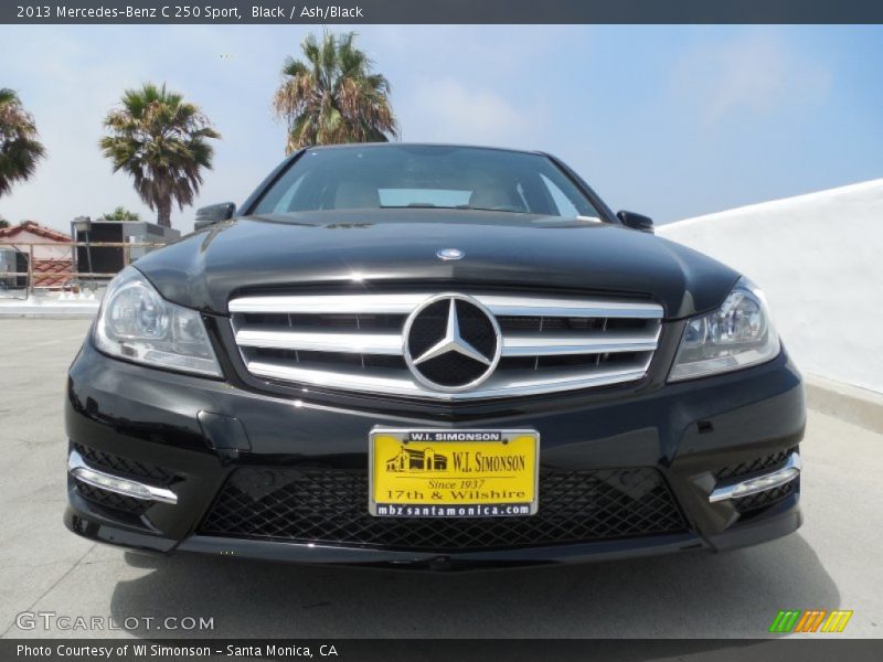 Black / Ash/Black 2013 Mercedes-Benz C 250 Sport