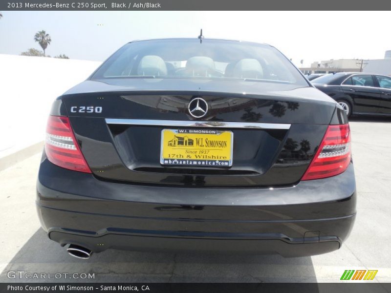 Black / Ash/Black 2013 Mercedes-Benz C 250 Sport