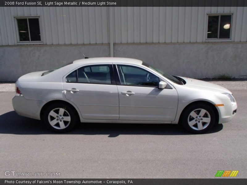 Light Sage Metallic / Medium Light Stone 2008 Ford Fusion SE