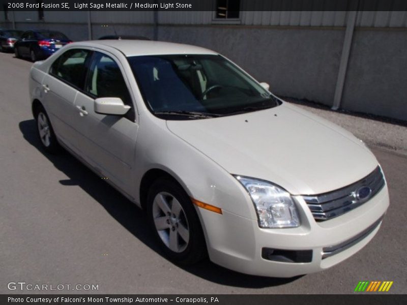 Light Sage Metallic / Medium Light Stone 2008 Ford Fusion SE