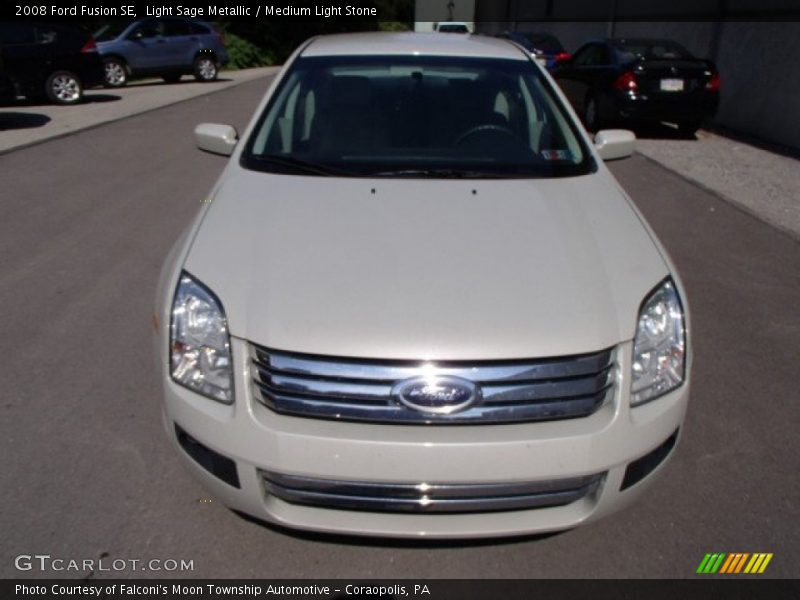 Light Sage Metallic / Medium Light Stone 2008 Ford Fusion SE