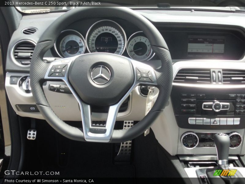 Black / Ash/Black 2013 Mercedes-Benz C 250 Sport