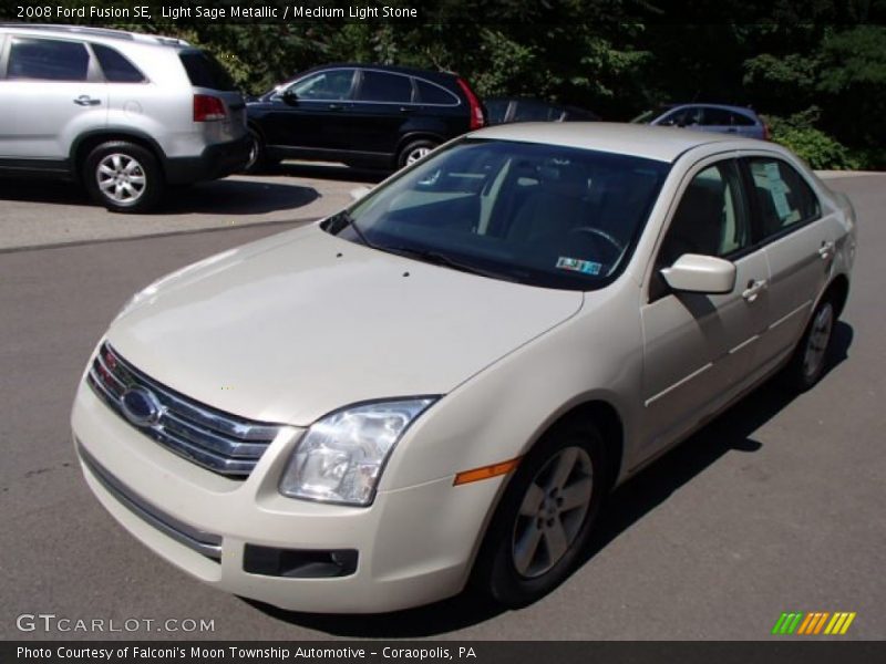 Light Sage Metallic / Medium Light Stone 2008 Ford Fusion SE