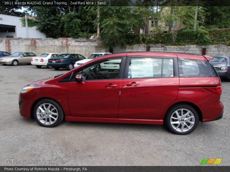 Zeal Red Mica / Sand 2013 Mazda MAZDA5 Grand Touring