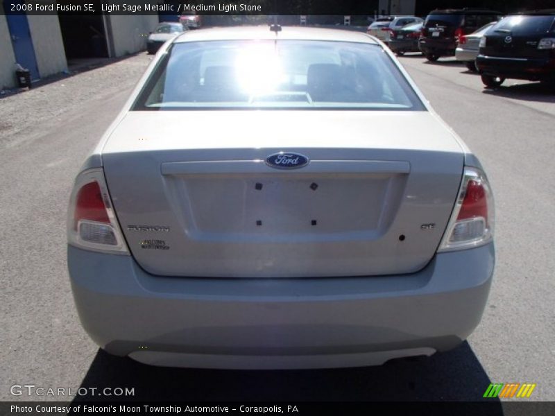 Light Sage Metallic / Medium Light Stone 2008 Ford Fusion SE