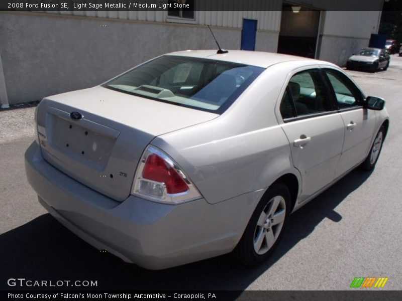 Light Sage Metallic / Medium Light Stone 2008 Ford Fusion SE