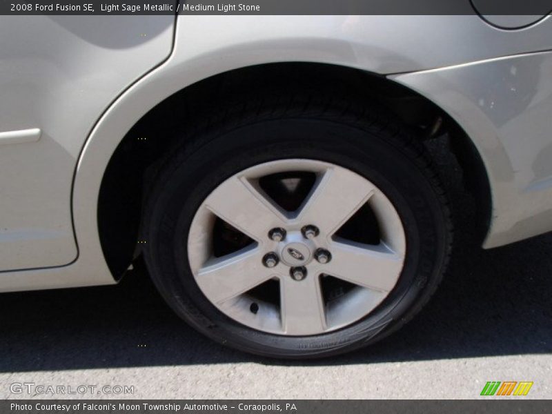Light Sage Metallic / Medium Light Stone 2008 Ford Fusion SE