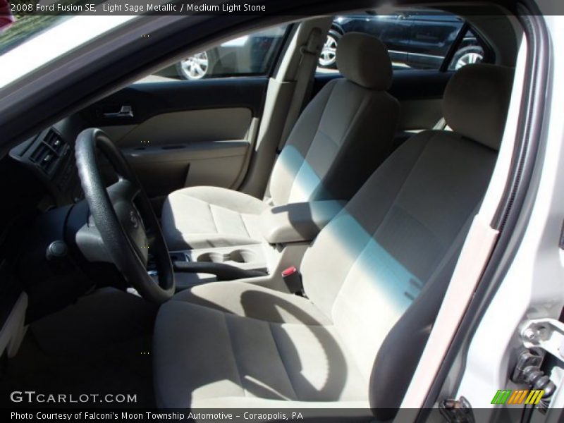 Light Sage Metallic / Medium Light Stone 2008 Ford Fusion SE