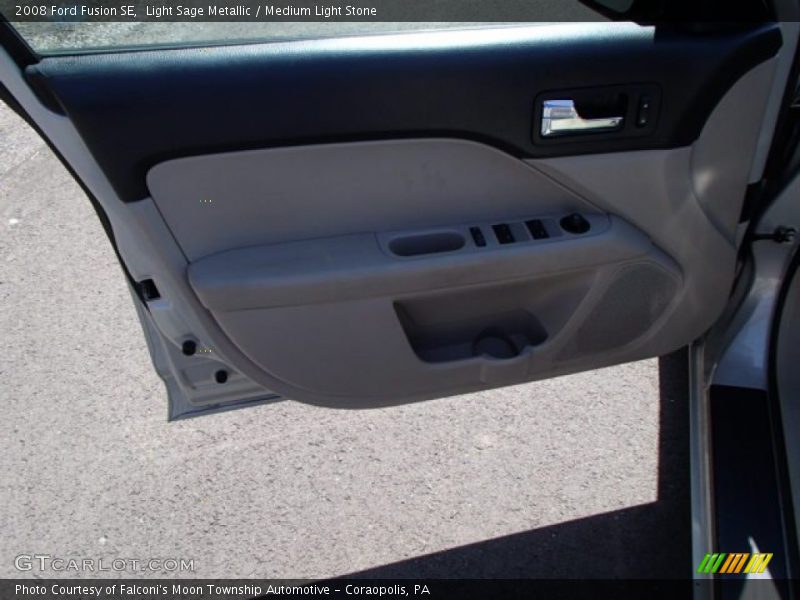Light Sage Metallic / Medium Light Stone 2008 Ford Fusion SE