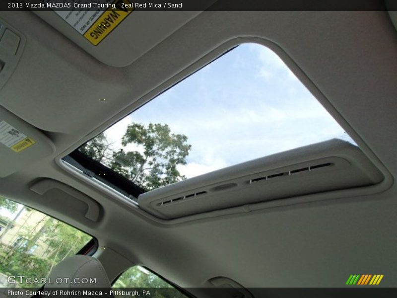 Zeal Red Mica / Sand 2013 Mazda MAZDA5 Grand Touring