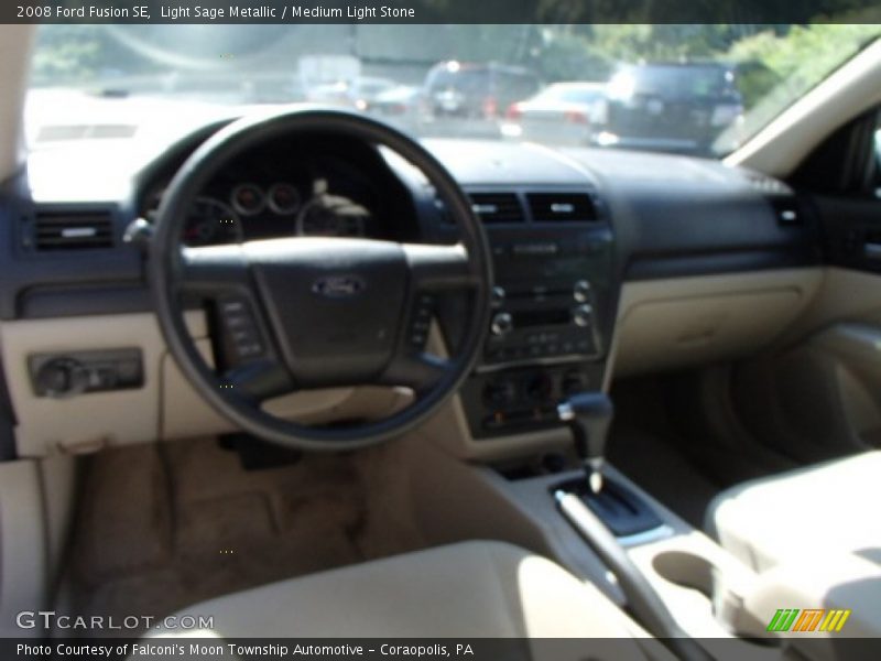 Light Sage Metallic / Medium Light Stone 2008 Ford Fusion SE