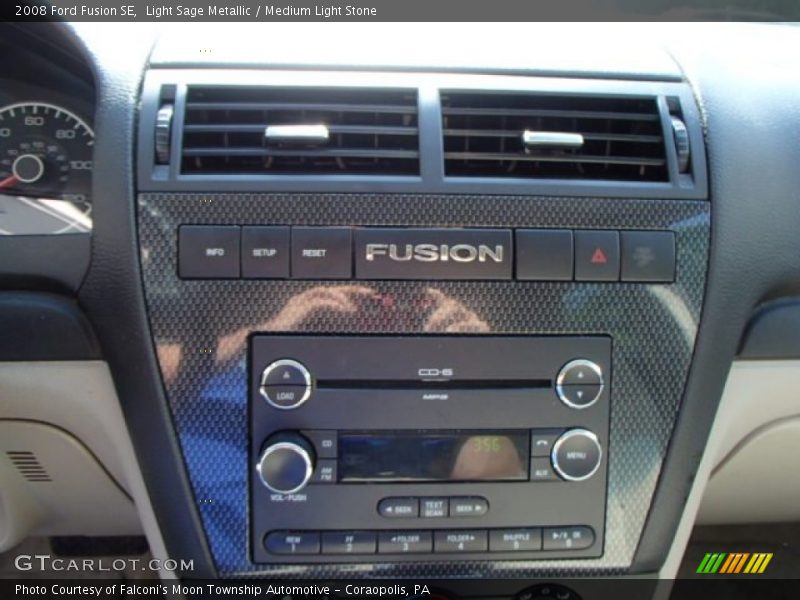 Light Sage Metallic / Medium Light Stone 2008 Ford Fusion SE