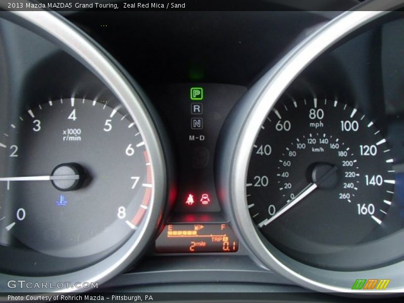 Zeal Red Mica / Sand 2013 Mazda MAZDA5 Grand Touring