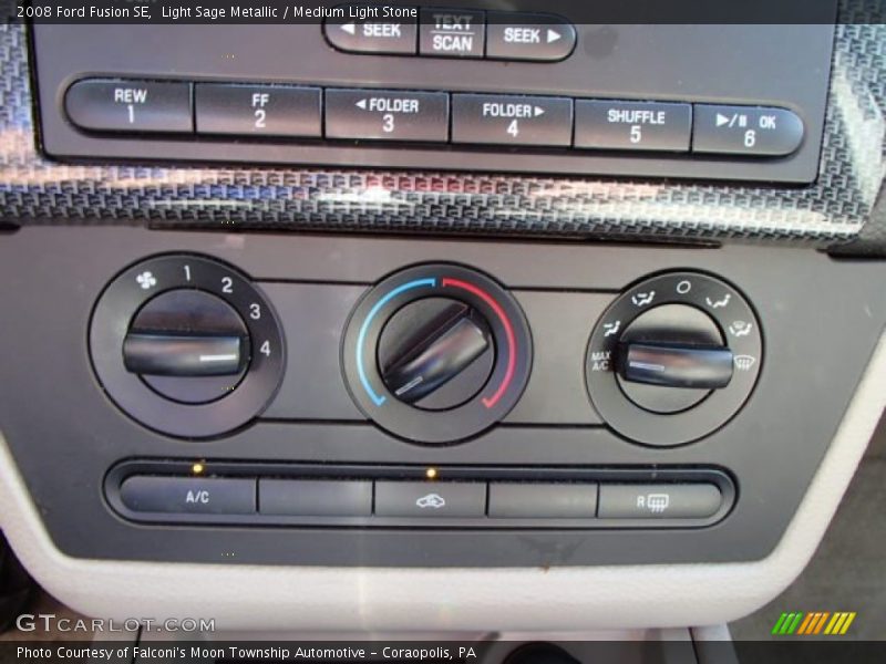 Light Sage Metallic / Medium Light Stone 2008 Ford Fusion SE