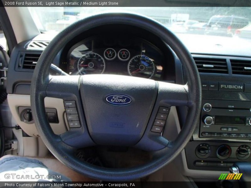 Light Sage Metallic / Medium Light Stone 2008 Ford Fusion SE