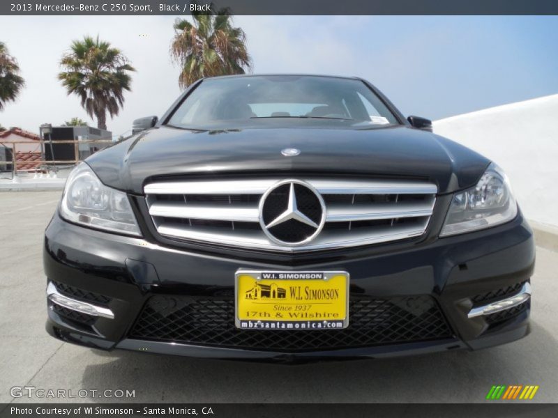 Black / Black 2013 Mercedes-Benz C 250 Sport