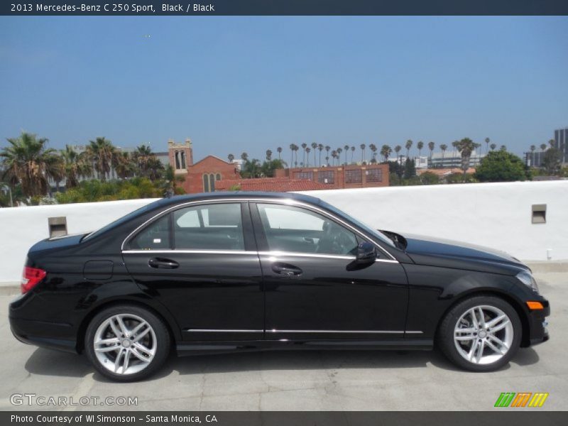 Black / Black 2013 Mercedes-Benz C 250 Sport
