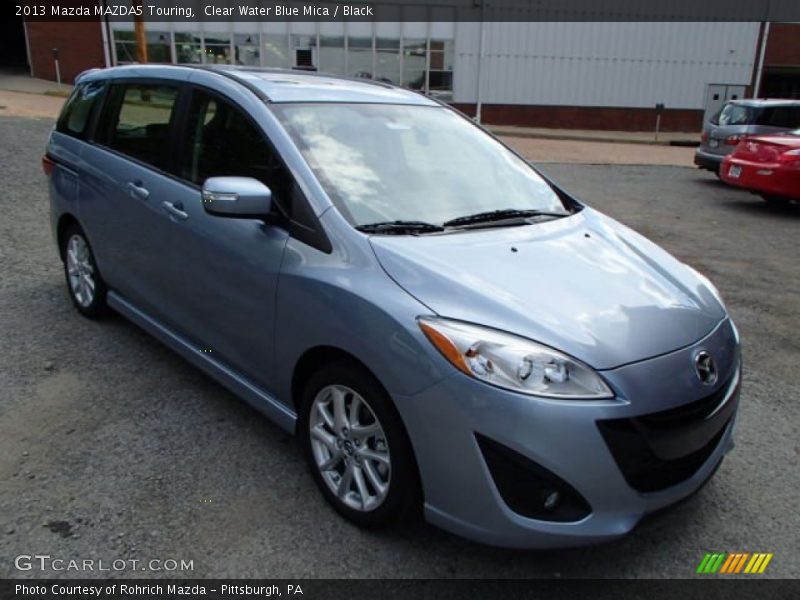 Clear Water Blue Mica / Black 2013 Mazda MAZDA5 Touring