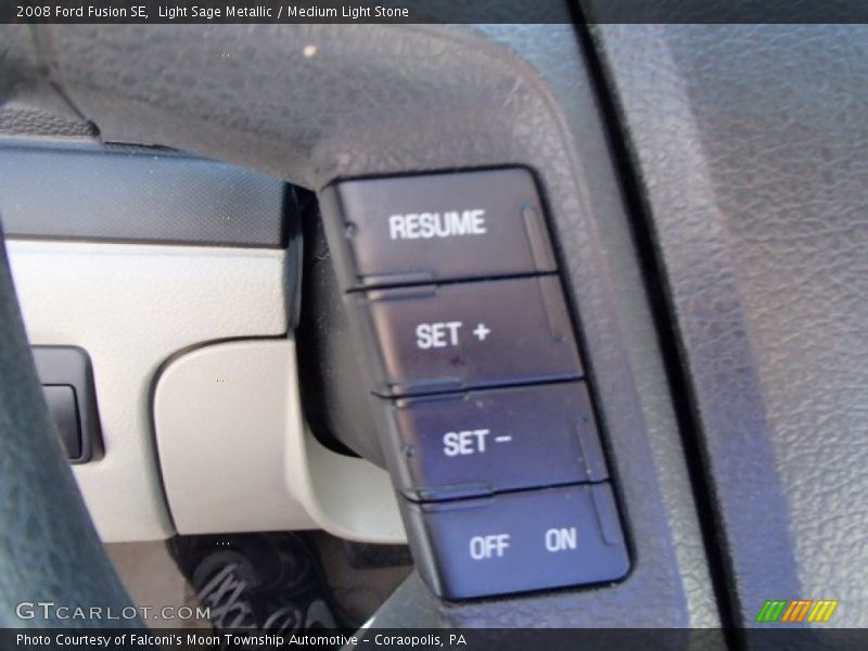 Light Sage Metallic / Medium Light Stone 2008 Ford Fusion SE