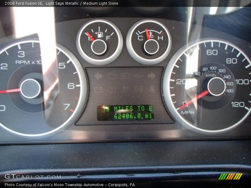 Light Sage Metallic / Medium Light Stone 2008 Ford Fusion SE