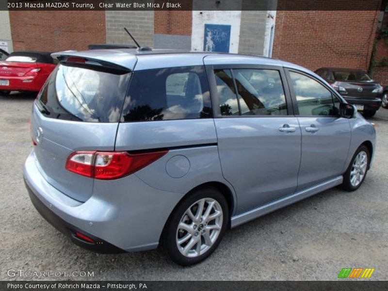 Clear Water Blue Mica / Black 2013 Mazda MAZDA5 Touring