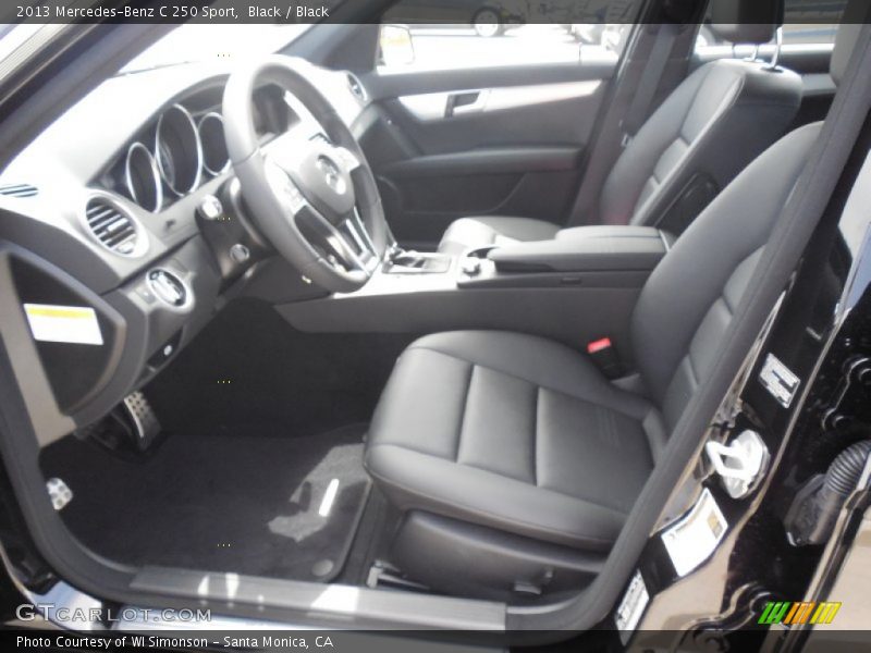 Black / Black 2013 Mercedes-Benz C 250 Sport