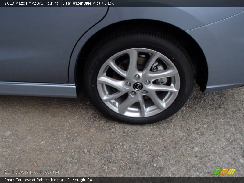 Clear Water Blue Mica / Black 2013 Mazda MAZDA5 Touring