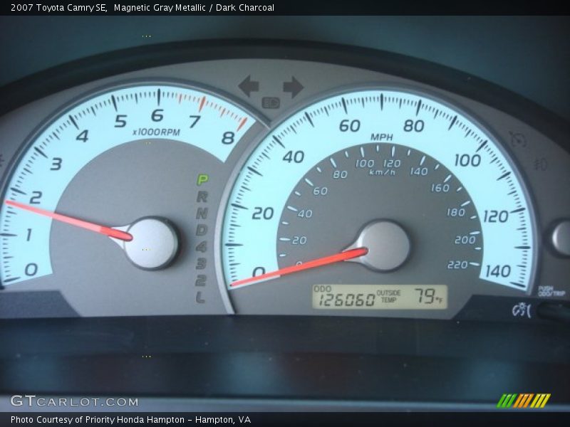 Magnetic Gray Metallic / Dark Charcoal 2007 Toyota Camry SE