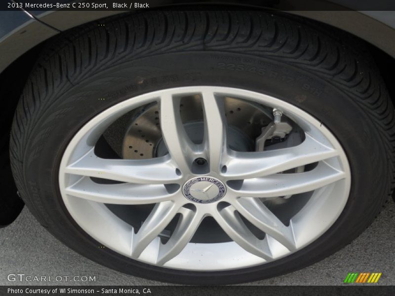 Black / Black 2013 Mercedes-Benz C 250 Sport