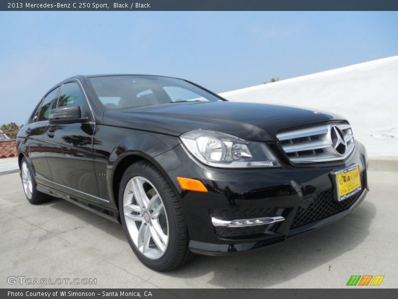 Black / Black 2013 Mercedes-Benz C 250 Sport