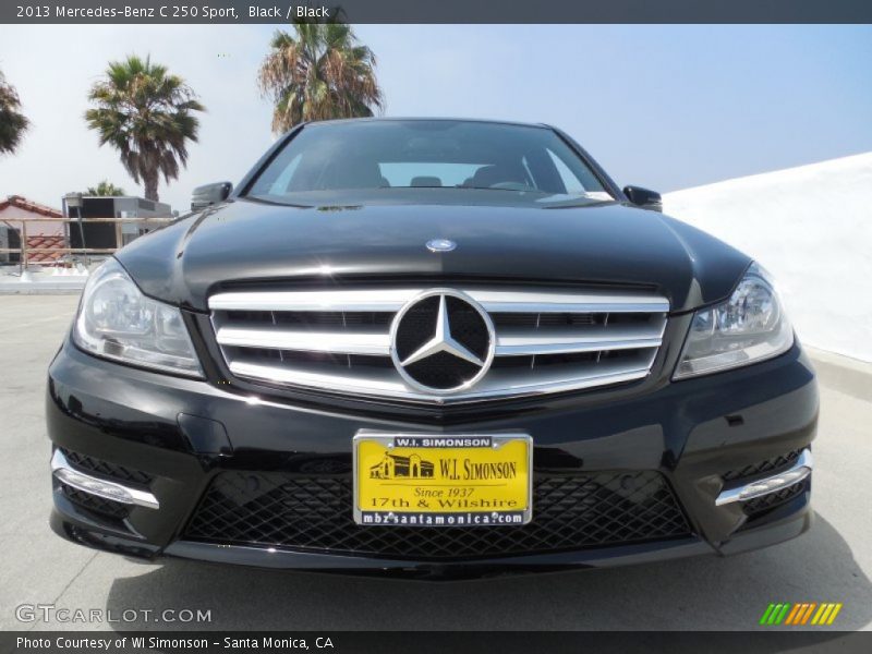 Black / Black 2013 Mercedes-Benz C 250 Sport