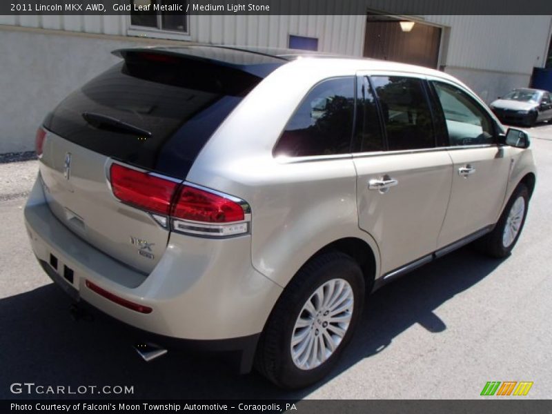 Gold Leaf Metallic / Medium Light Stone 2011 Lincoln MKX AWD