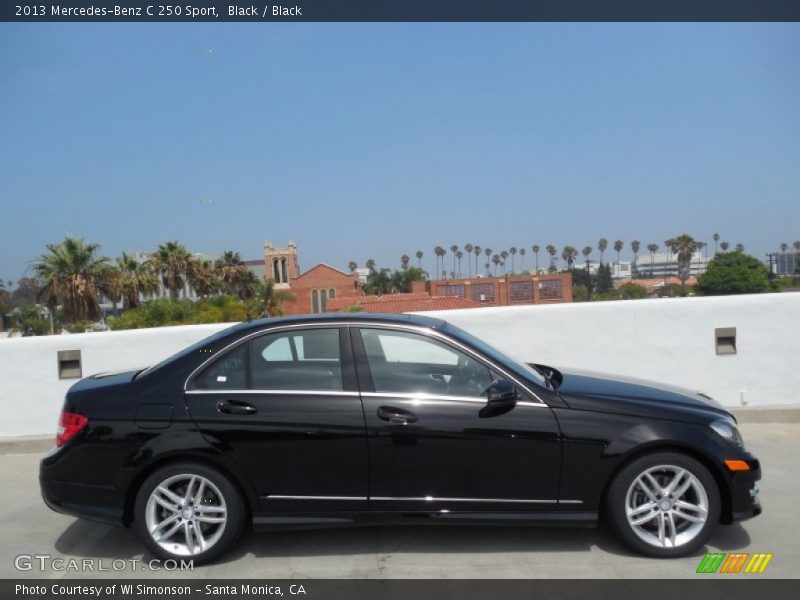 Black / Black 2013 Mercedes-Benz C 250 Sport
