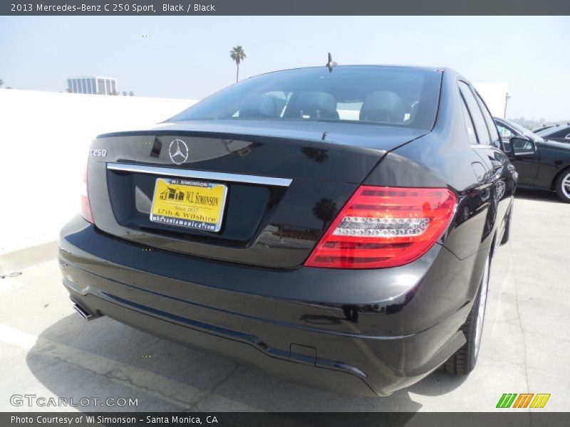 Black / Black 2013 Mercedes-Benz C 250 Sport