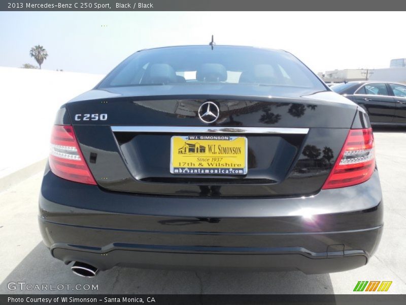 Black / Black 2013 Mercedes-Benz C 250 Sport