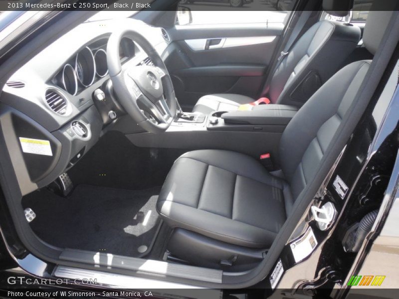 Black / Black 2013 Mercedes-Benz C 250 Sport