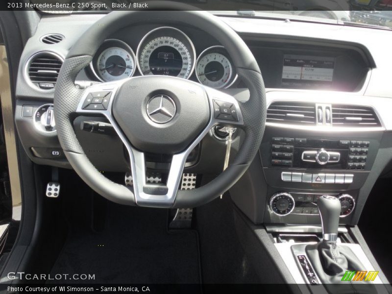Black / Black 2013 Mercedes-Benz C 250 Sport
