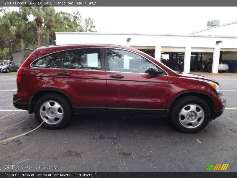 Tango Red Pearl / Gray 2010 Honda CR-V LX AWD