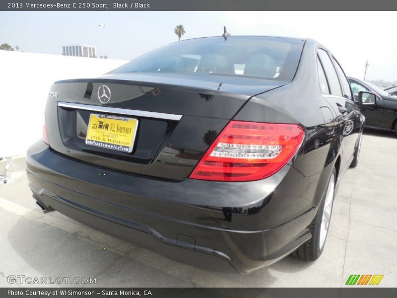 Black / Black 2013 Mercedes-Benz C 250 Sport